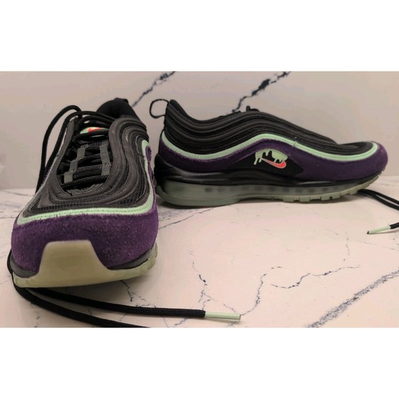 Nike Other - Nike Air Max 97 Halloween‎ Slime Purple Men's Shoes Sneakers Size 9